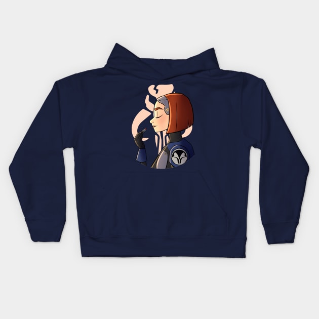 Lipstick Bo-Katan Kids Hoodie by Lipstick and Lightsabers